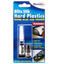 Bostik Hard Plastics Adhesive 3g + 3ml